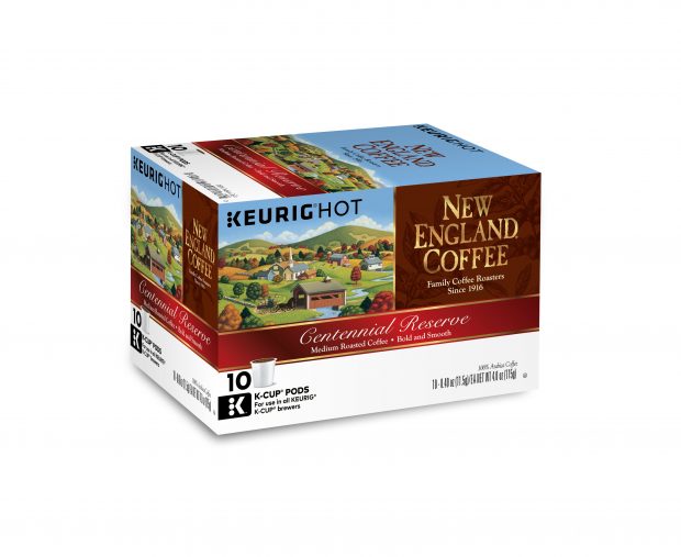 Box of single serve centennial reserve coffee